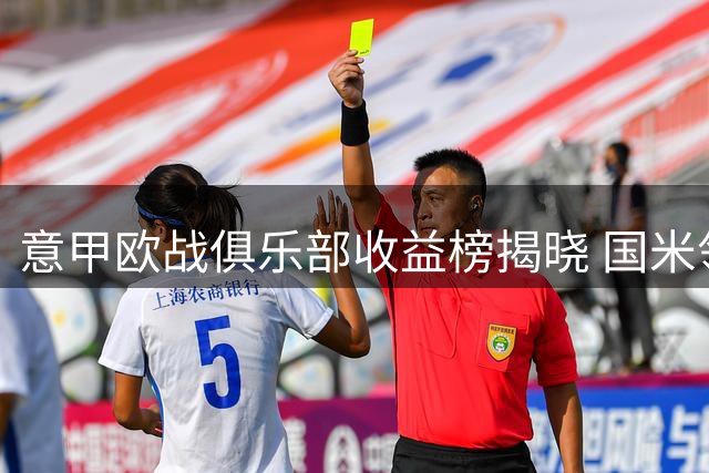 意甲欧战俱乐部收益榜揭晓 国米领跑罗马紧随其后